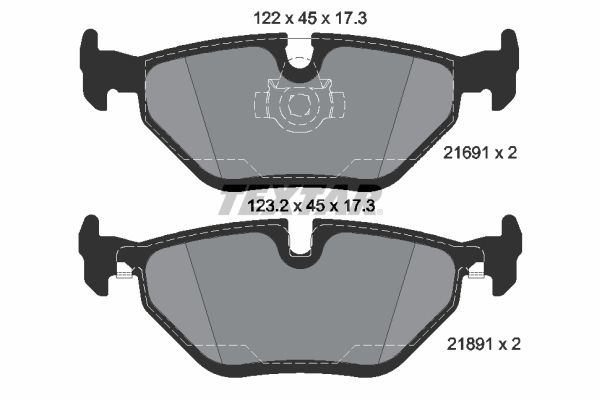 TEXTAR 2169181 Brake Pad Set, disc brake