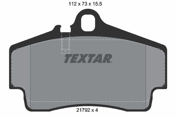 TEXTAR 2179203 Brake Pad Set, disc brake