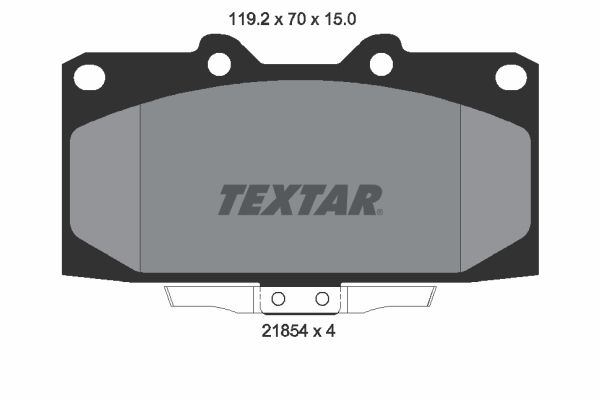TEXTAR 2185401 Brake Pad Set, disc brake