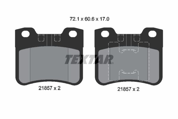 TEXTAR 2185701 Brake Pad Set, disc brake