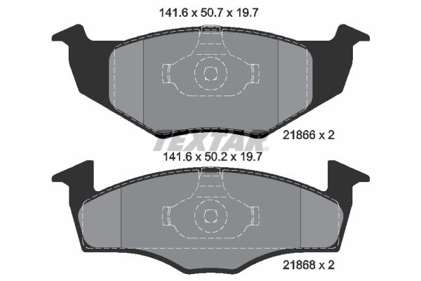TEXTAR 2186603 Brake Pad Set, disc brake