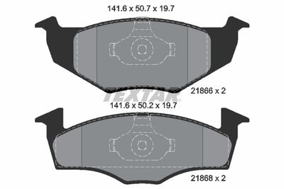 Brake Pad Set, disc brake TEXTAR 2186603
