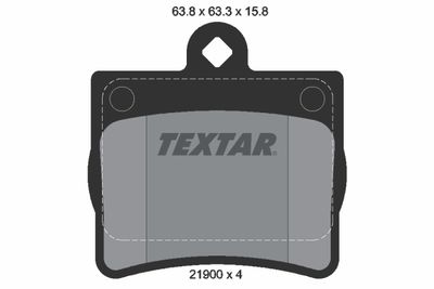 Brake Pad Set, disc brake TEXTAR 2190003