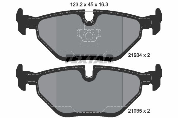 TEXTAR 2193404 Brake Pad Set, disc brake