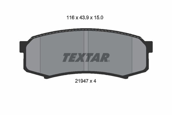 TEXTAR 2194701 Brake Pad Set, disc brake