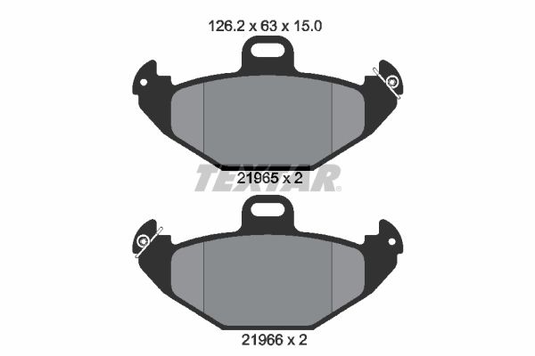 TEXTAR 2196502 Brake Pad Set, disc brake