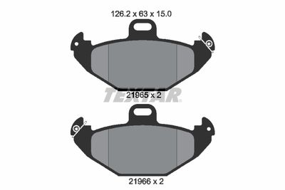 Brake Pad Set, disc brake TEXTAR 2196502