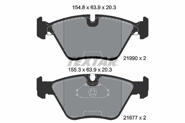 TEXTAR 2199003 Brake Pad Set, disc brake