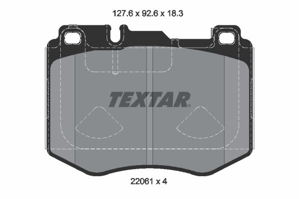 TEXTAR 2206103 Brake Pad Set, disc brake