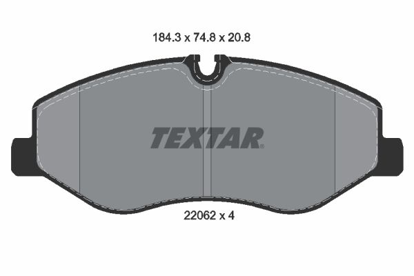 TEXTAR 2206201 Brake Pad Set, disc brake