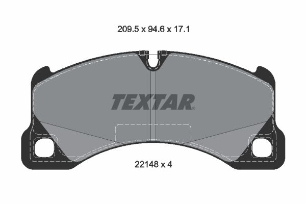 TEXTAR 2214801 Brake Pad Set, disc brake