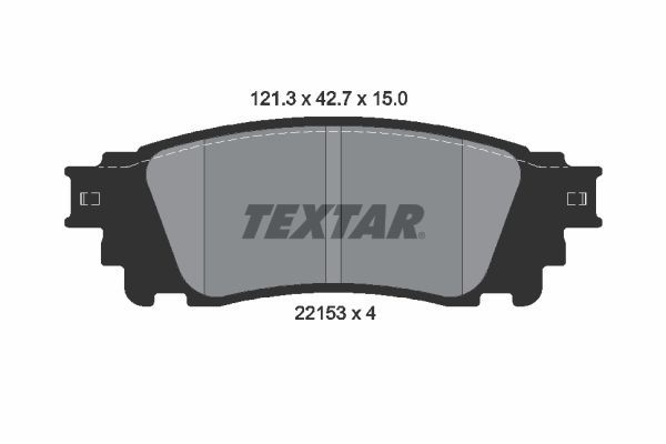 TEXTAR 2215301 Brake Pad Set, disc brake
