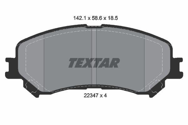 TEXTAR 2234701 Brake Pad Set, disc brake
