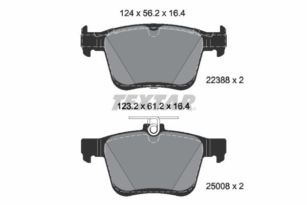 TEXTAR 2238801 Brake Pad Set, disc brake