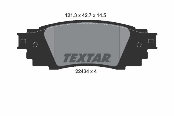 TEXTAR 2243401 Brake Pad Set, disc brake