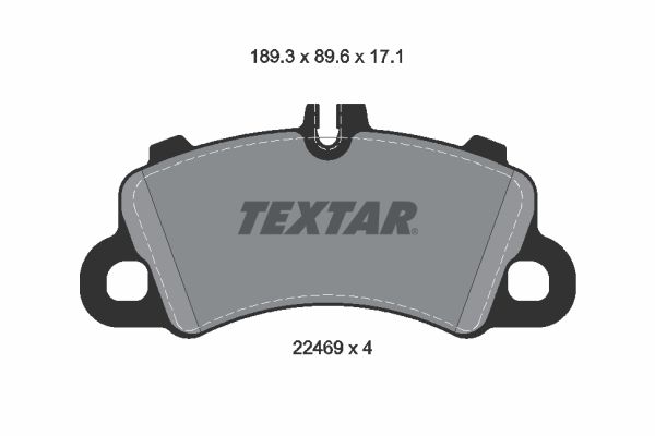 TEXTAR 2246903 Brake Pad Set, disc brake
