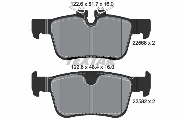TEXTAR 2256801 Brake Pad Set, disc brake