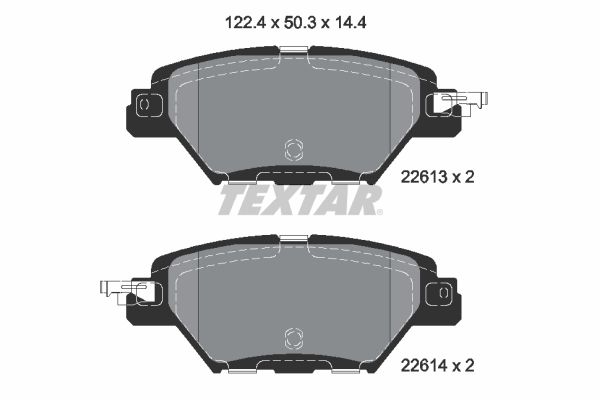 TEXTAR 2261301 Brake Pad Set, disc brake