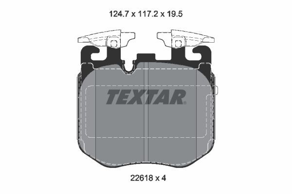 TEXTAR 2261801 Brake Pad Set, disc brake