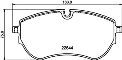Brake Pad Set, disc brake TEXTAR 2264403