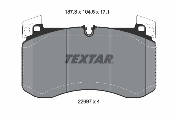 TEXTAR 2269701 Brake Pad Set, disc brake