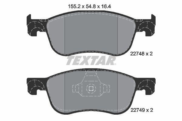 TEXTAR 2274801 Brake Pad Set, disc brake