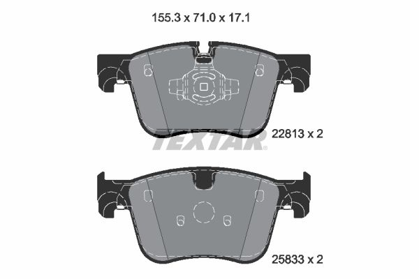 TEXTAR 2281301 Brake Pad Set, disc brake