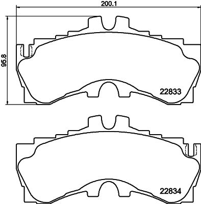 TEXTAR 2283301 Brake Pad Set, disc brake