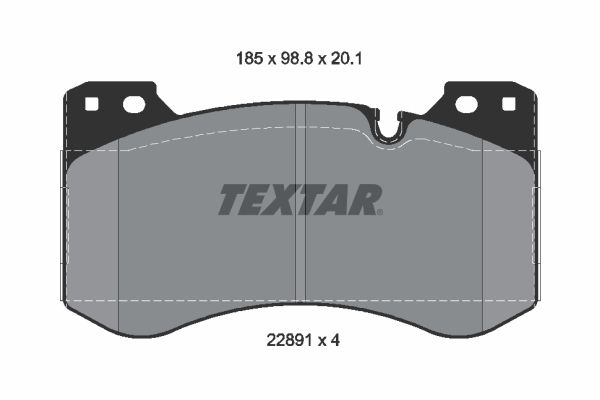 TEXTAR 2289101 Brake Pad Set, disc brake