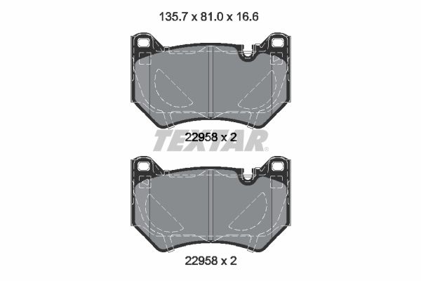 TEXTAR 2295801 Brake Pad Set, disc brake