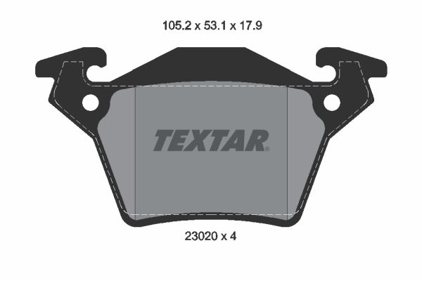 TEXTAR 2302001 Brake Pad Set, disc brake