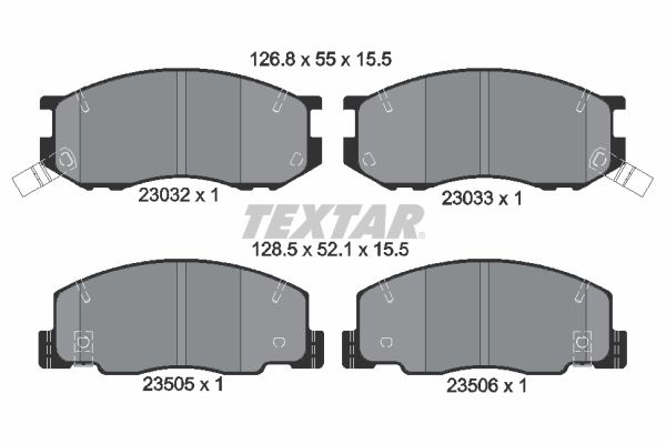 TEXTAR 2303201 Brake Pad Set, disc brake