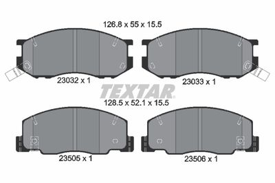 Brake Pad Set, disc brake TEXTAR 2303201