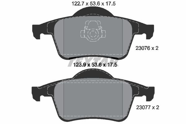 TEXTAR 2307602 Brake Pad Set, disc brake