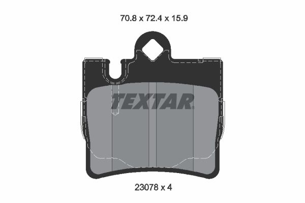 TEXTAR 2307881 Brake Pad Set, disc brake