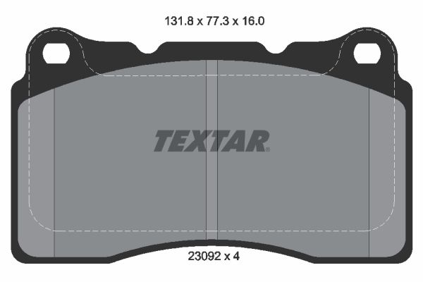 TEXTAR 2309203 Brake Pad Set, disc brake