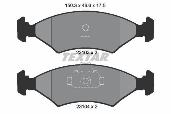 TEXTAR 2310301 Brake Pad Set, disc brake