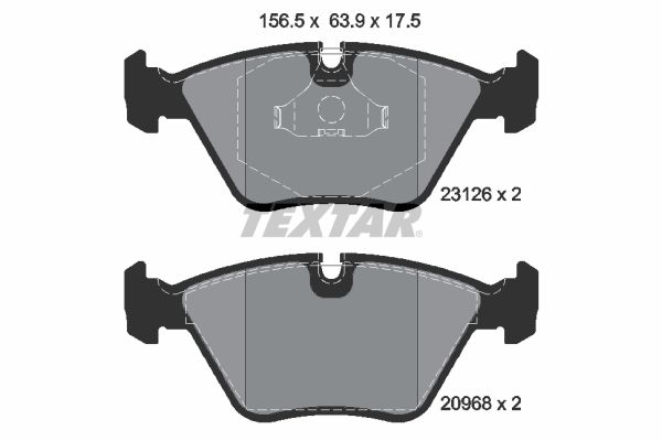 TEXTAR 2312601 Brake Pad Set, disc brake