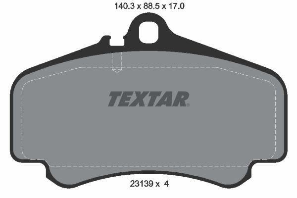 TEXTAR 2313901 Brake Pad Set, disc brake