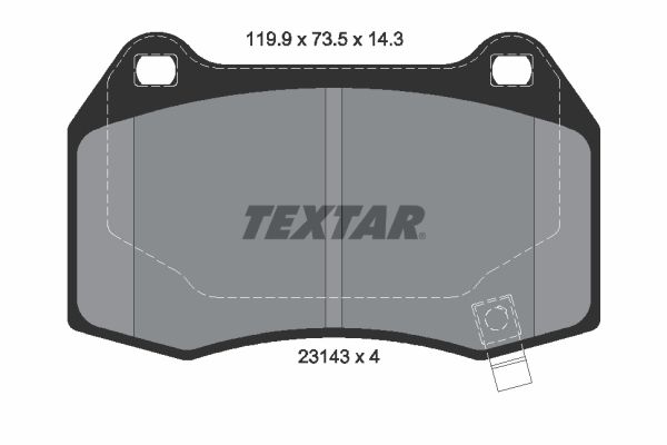 TEXTAR 2314301 Brake Pad Set, disc brake