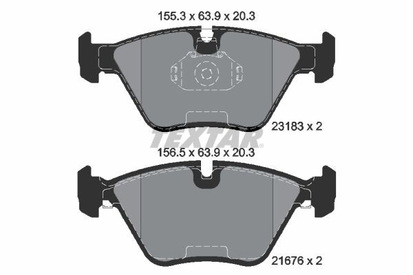 TEXTAR 2318302 Brake Pad Set, disc brake