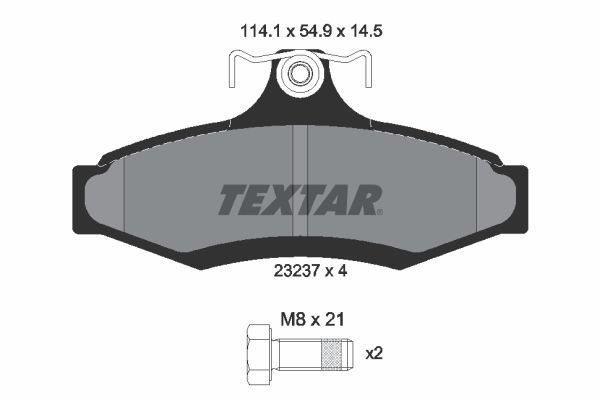 TEXTAR 2323701 Brake Pad Set, disc brake