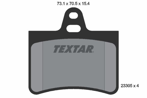 TEXTAR 2330501 Brake Pad Set, disc brake