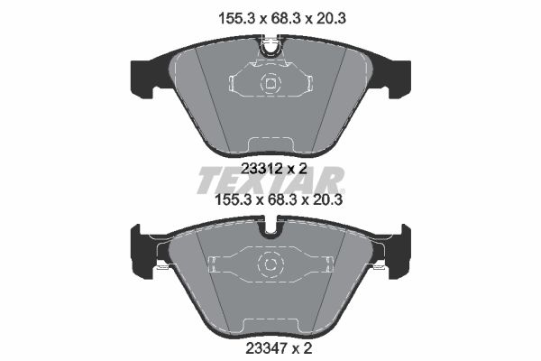 TEXTAR 2331281 Brake Pad Set, disc brake