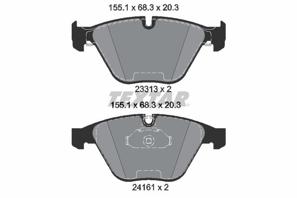 TEXTAR 2331303 Brake Pad Set, disc brake