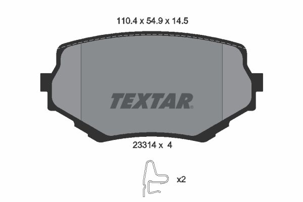 TEXTAR 2331401 Brake Pad Set, disc brake