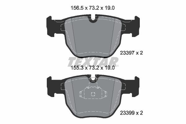 TEXTAR 2339703 Brake Pad Set, disc brake