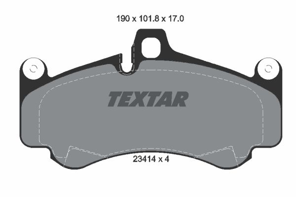 TEXTAR 2341401 Brake Pad Set, disc brake