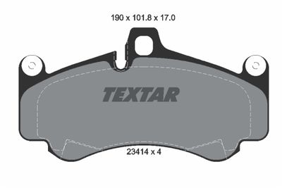 Brake Pad Set, disc brake TEXTAR 2341401
