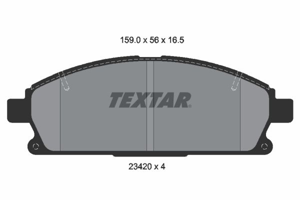 TEXTAR 2342004 Brake Pad Set, disc brake